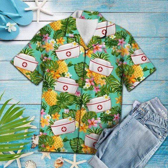 Nurse Pineapple Tropical Hawaiian Shirt – For Men And Women