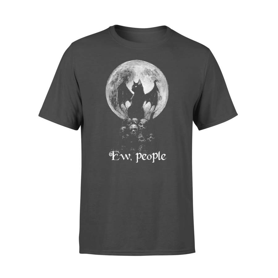 Cat Skulls Moon Ew People T-shirt