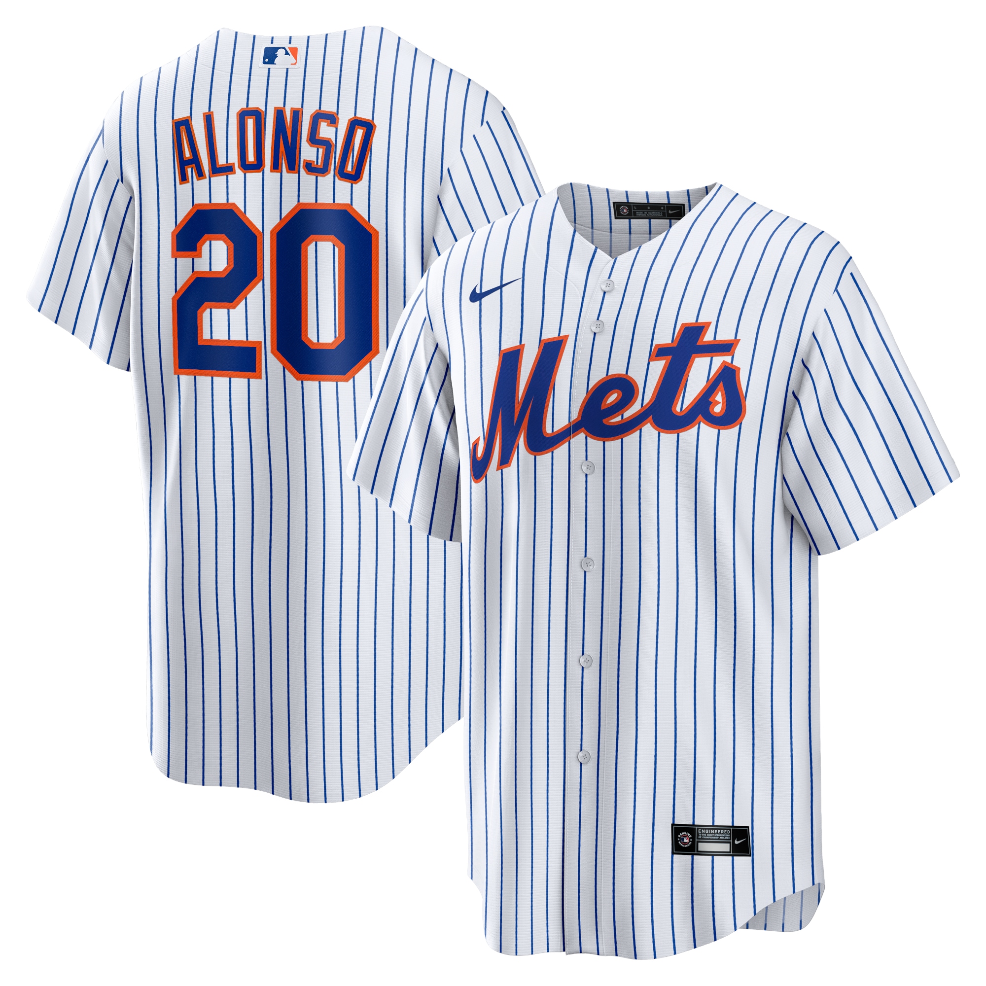 Pete Alonso New York Mets Home Replica Player Name Jersey – White