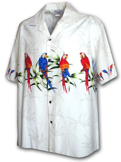 Parrot White Amazing Design Hawaii Shirt Ha13285