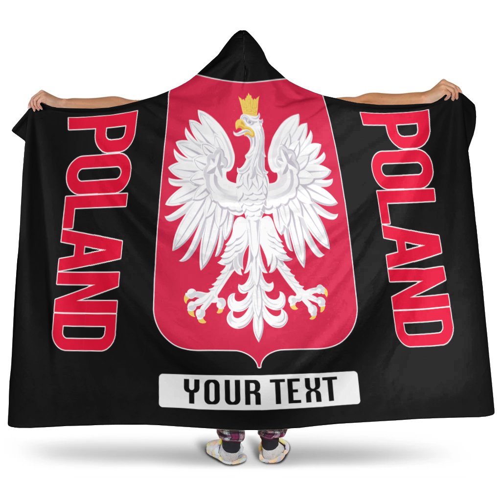 (Custom Text) 1sttheworld Poland Hooded Blanket – (Polska) Proud to be Polish – BN21