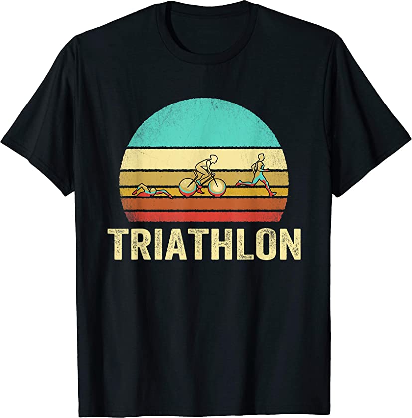 Vintage Triathlon Shirt Sunset