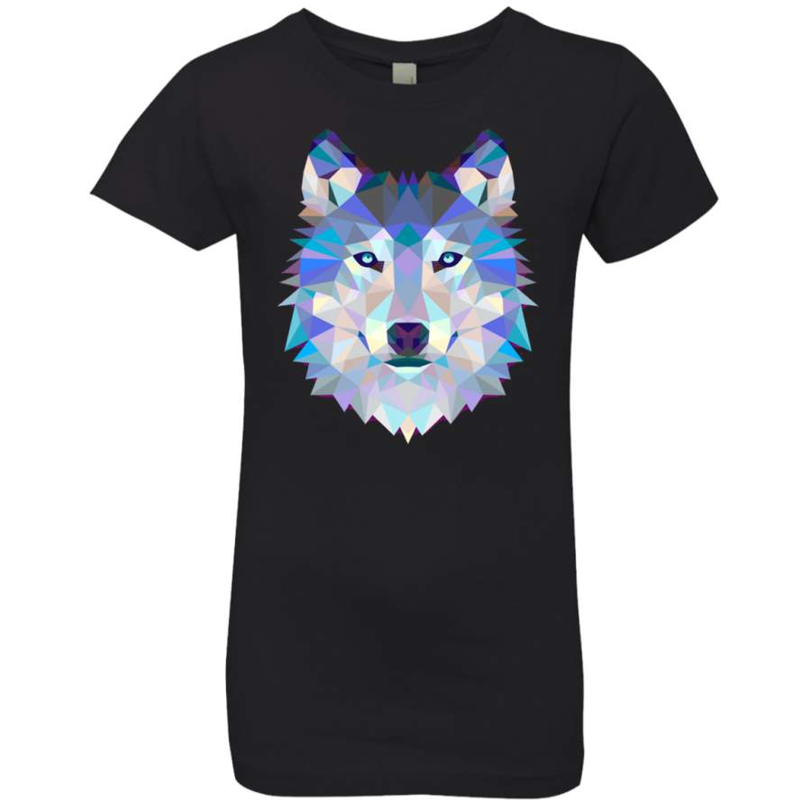 Wolf Animals Gift Level Girls’ Princess T-Shirt