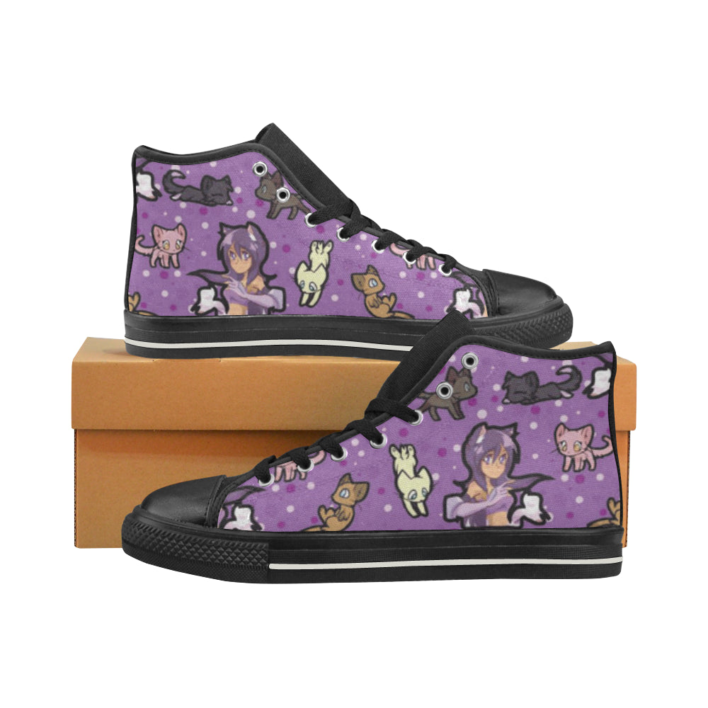 Aphmau Black High Top Canvas Shoes for Kid