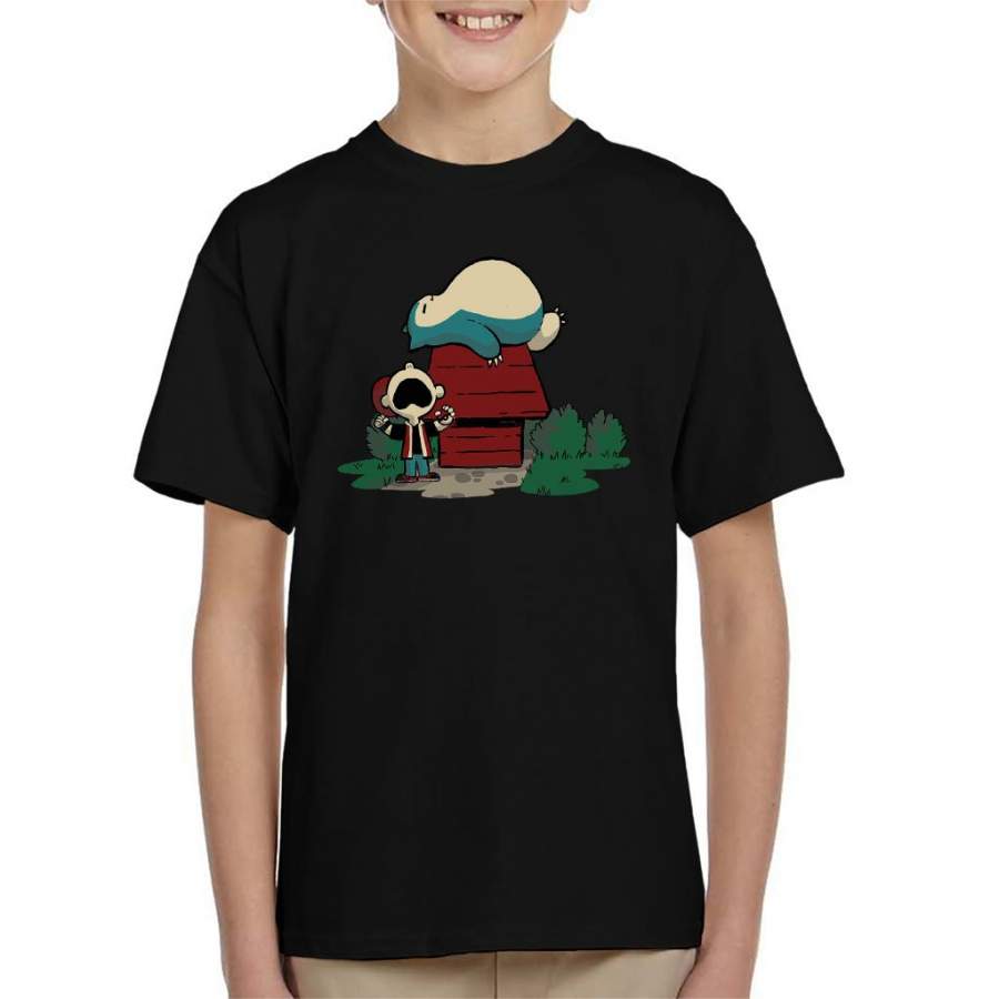 Peanuts Snorlax Snoopy Kid’s T-shirt