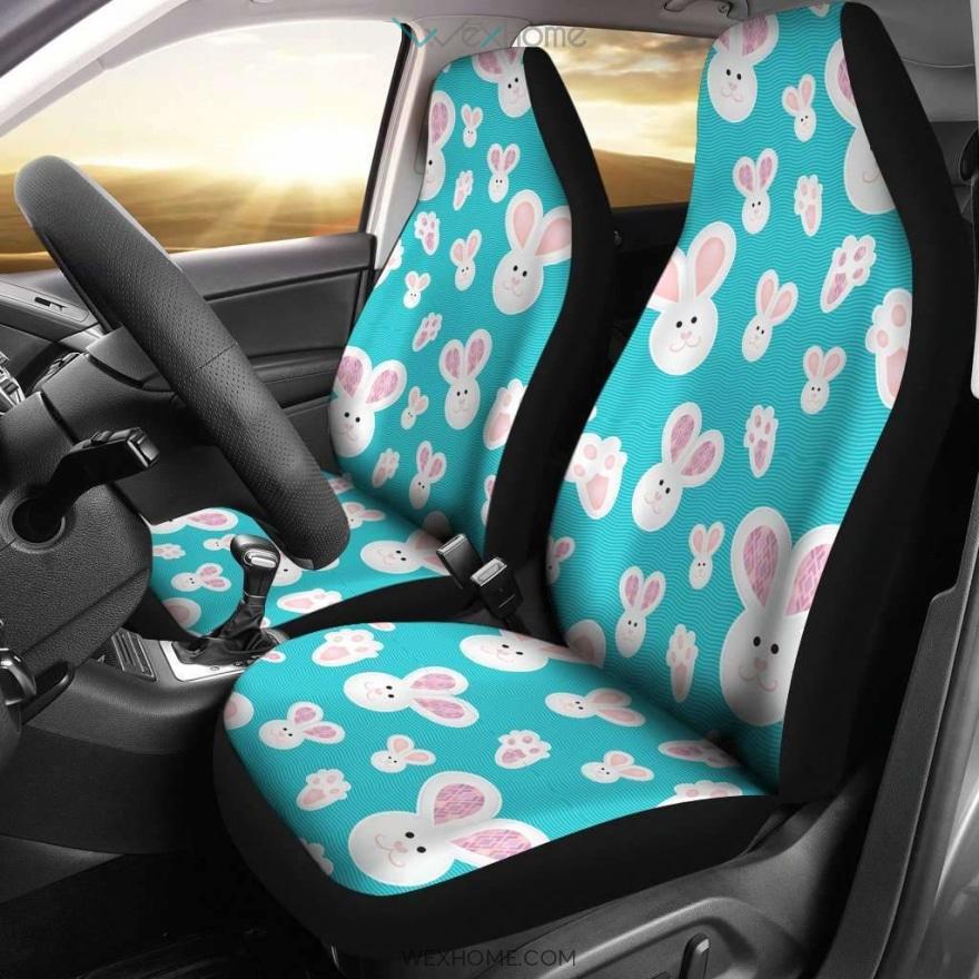 Bunny Rabbit Funny Car Seat Covers Amazing Gift Ideas Unique Car Gift 2021