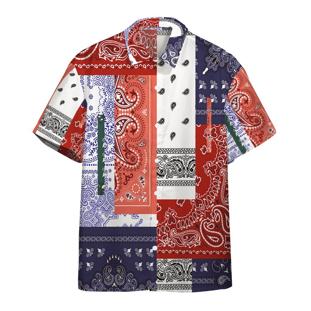 Gearhumans Bandana Hawaiian Custom Shorts Sleeve Shirt Ha103945