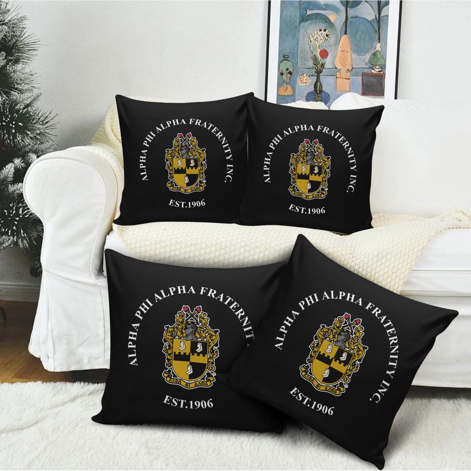 Alpha Phi Alpha Fraternity 1906 3D Pillow Case