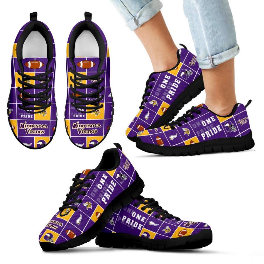 Pride Flag Minnesota Vikings Sneakers