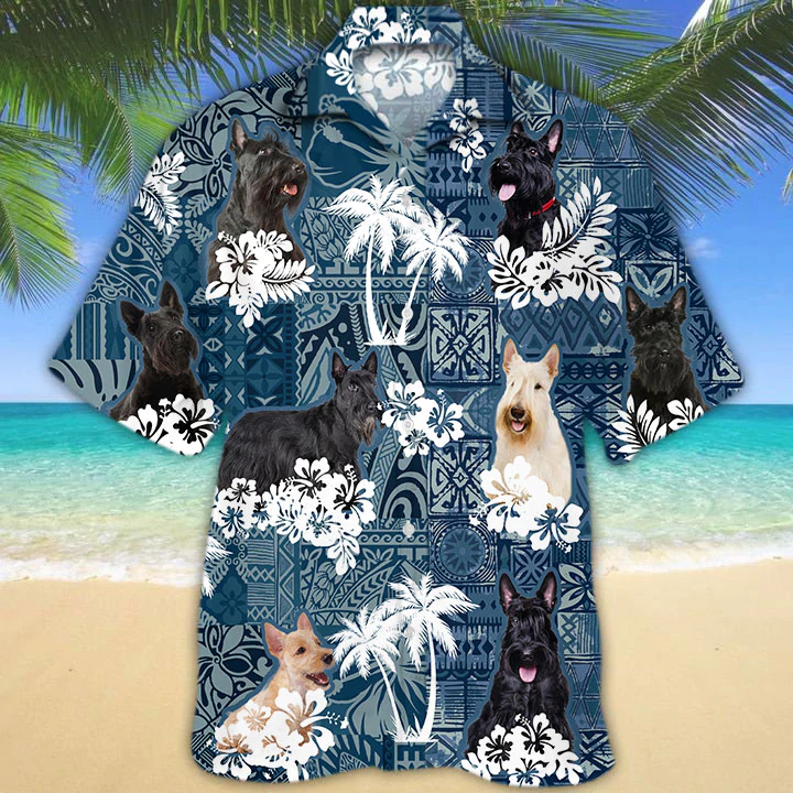 Scottish Terrier Hawaii Shirt Ha29647