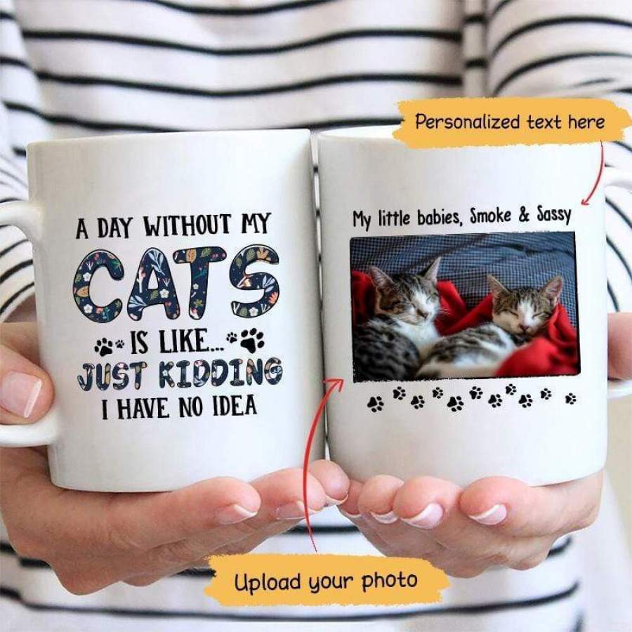 A Day Without My Cats Personalized Mug