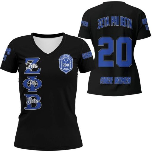 Zeta Phi Beta V-Neck T-Shirt