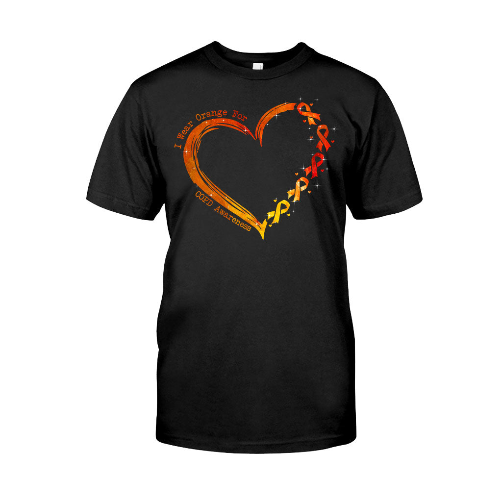 I Wear Orange For Someone I Love Heart – Copd Awareness Personalized T-Shirt And Hoodie