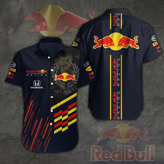 Red Bull Honda Racing Team Hawaii Shirt Aloha Beach Holiday