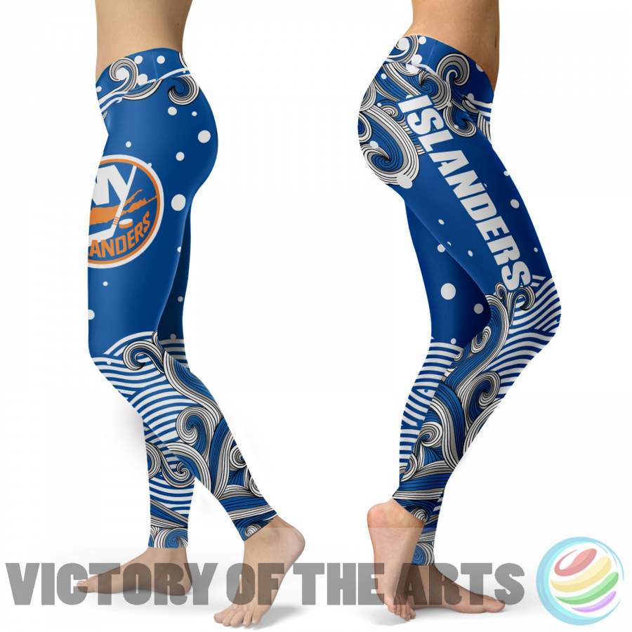 Great Summer With Wave New York Islanders Leggings