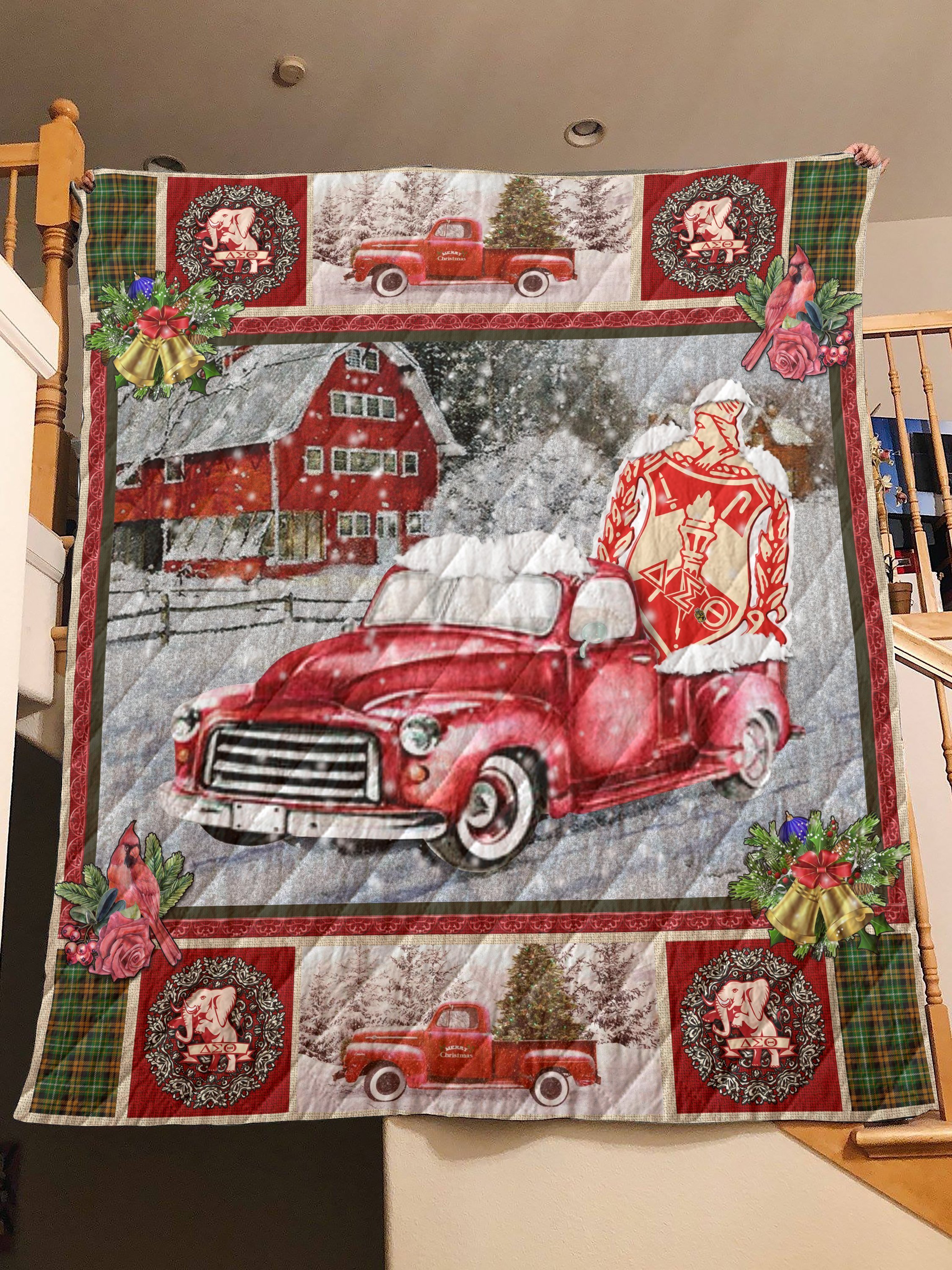 Merry Christmas Delta Sigma Theta Quilt