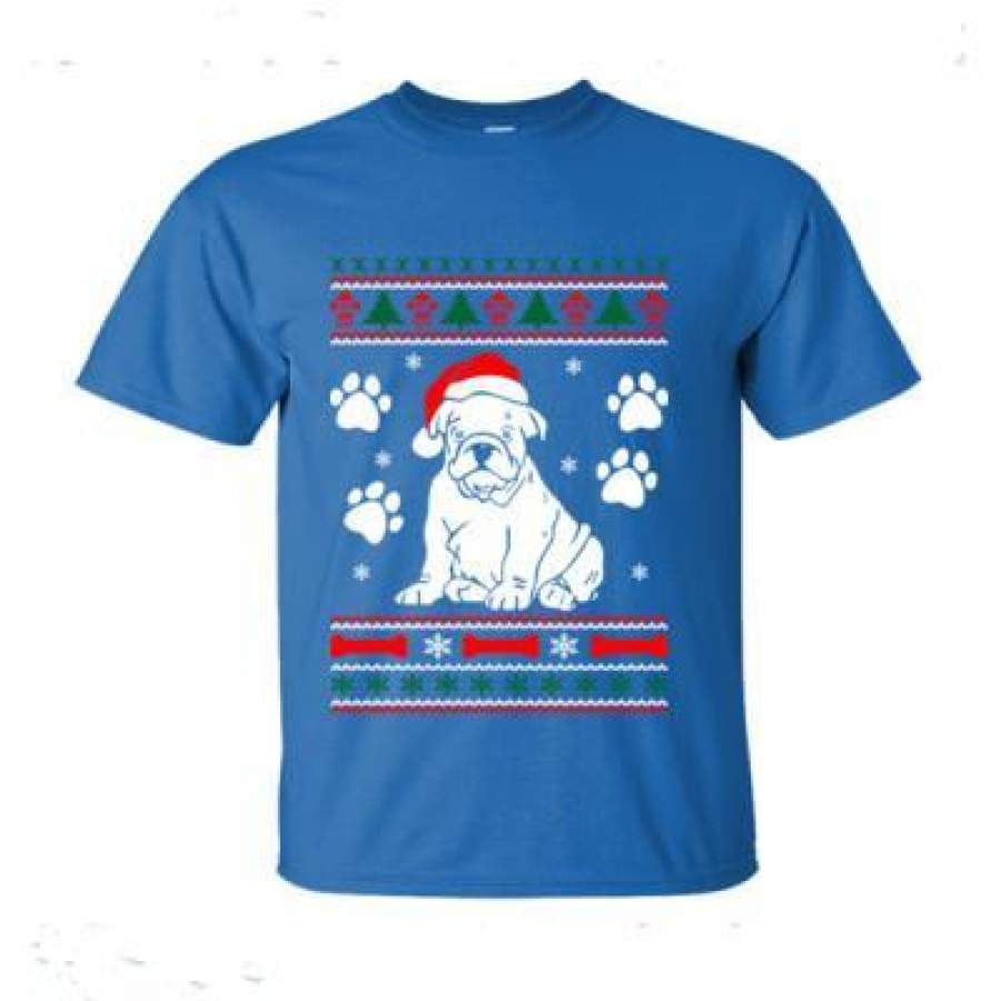 AGR Bulldog Dog Ugly Christmas Sweater Xmas – Ultra-Cotton T-Shirt