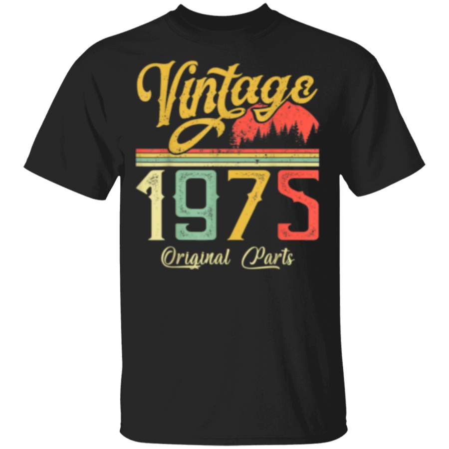 45th Birthday Gift – Vintage 1975 Original Parts T-Shirt