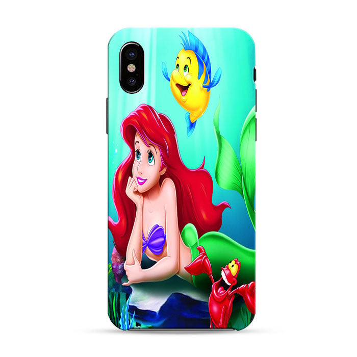 Ariel Little Mermaid Cute iPhone X 3D Case