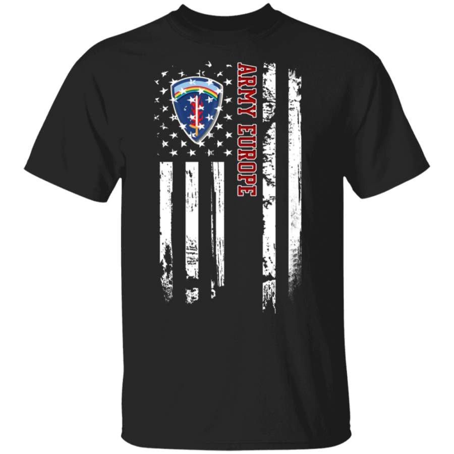 Army Europe Veteran American Flag Father’s Day Veteran’s Day Tshirt