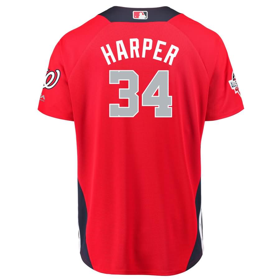 Bryce Harper National League Majestic 2018 MLB All-star Game Home Run Derby Player Jersey – Red