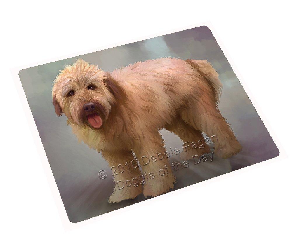 Wheaten Terrier Dog Art Portrait Print Woven Throw Sherpa Plush Fleece Blanket