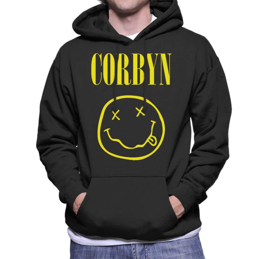 Jeremy Corbyn Nirvana Mashup Men’s Hooded Sweatshirt