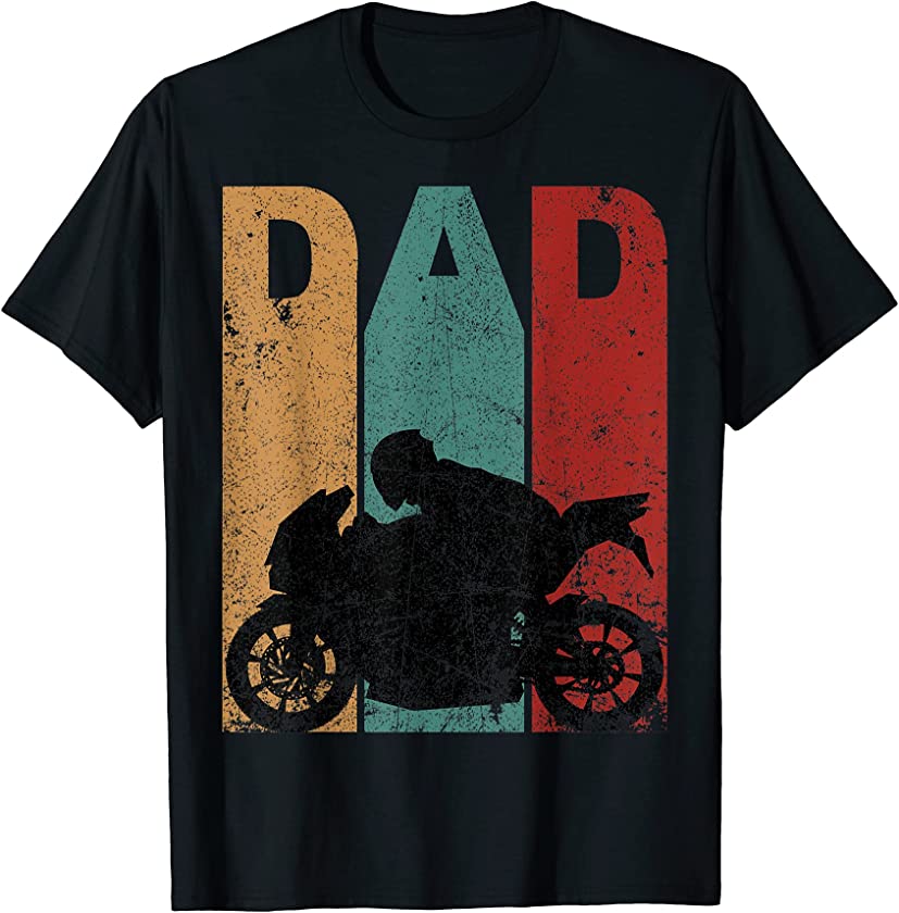 Vintage Sport Bike Dad Fathers Day Gift Biker Motorcycle T-Shirt