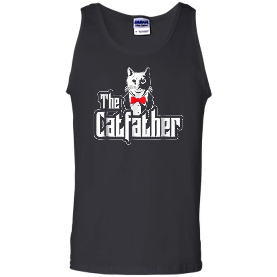 The Catfather  I Feline Cats Tee I Kitten I Pet I Men Tank Top