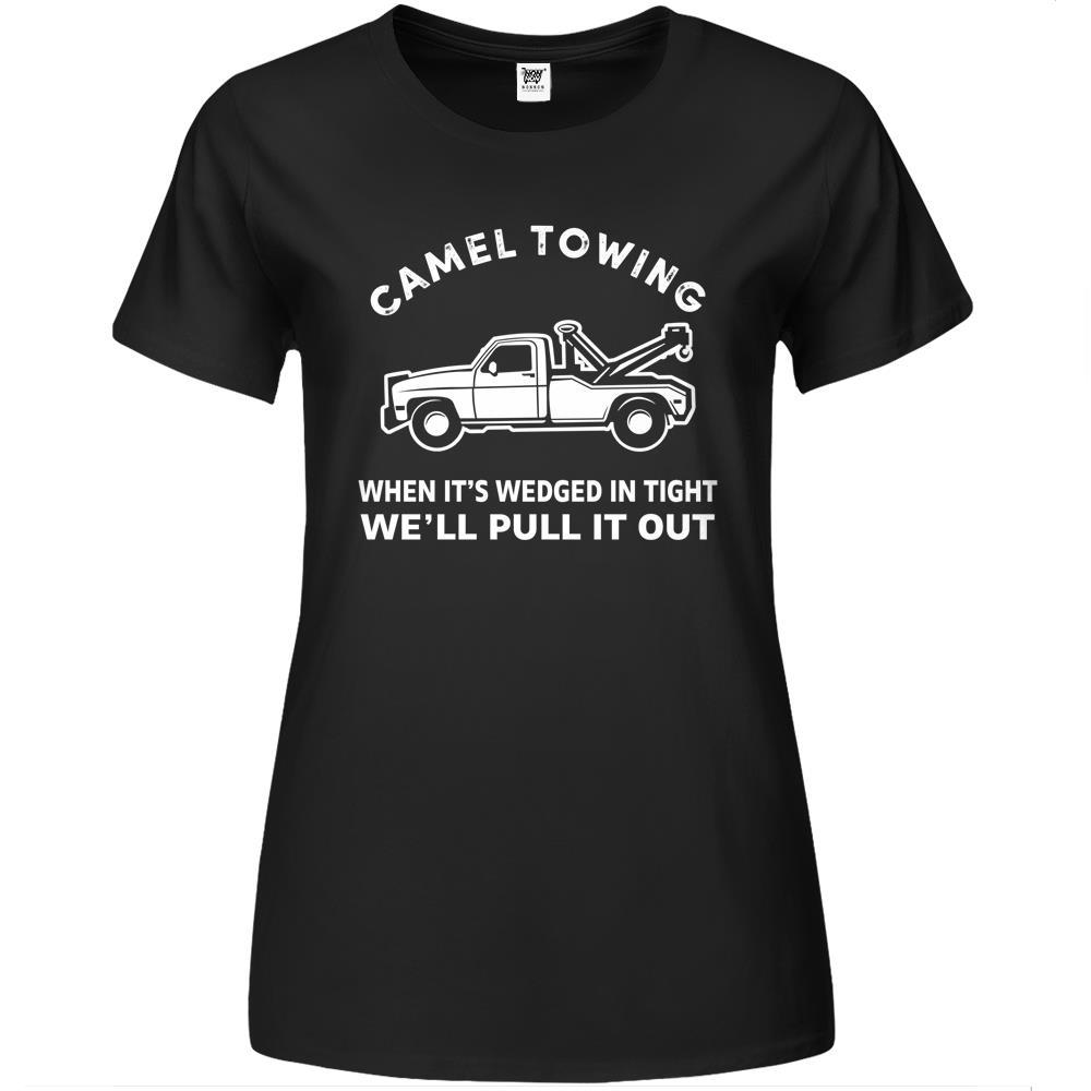 Camel Towing Pull It Out Tow Truck Gift For Trucker Premium Womens T Shirts