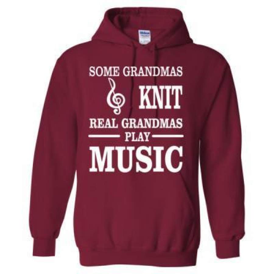 AGR Some Grandmas Knit Real Grandmas Play Music – Heavy Blend™ Hooded Sweatshirt