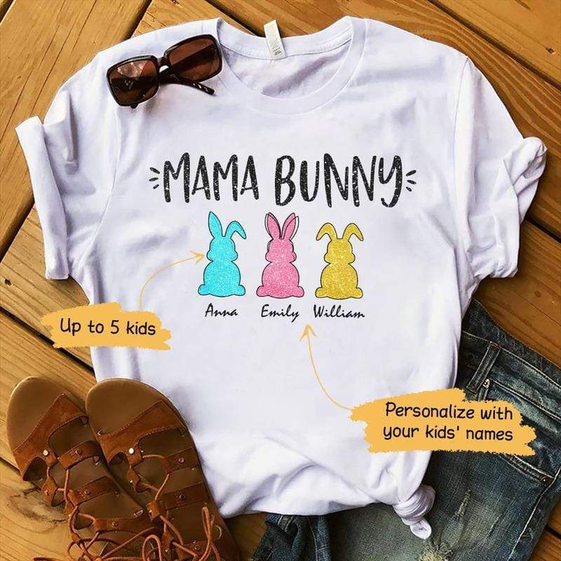 Mama Bunny Personalized Unisex T-Shirt Hoodie S-5Xl