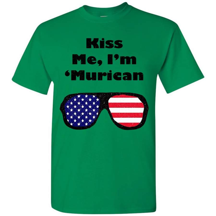 Patriotic Vintage Kiss Me I’m ‘Murican Shirt