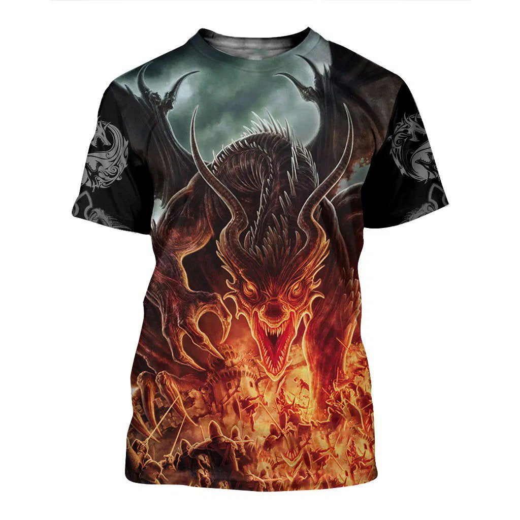 3D Tattoo And Dungeon Dragon Hoodie T Shirt For Men And Women Nm050940