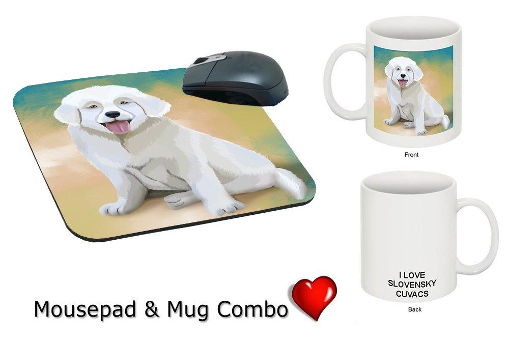 Slovensky Cuvac Puppy Mug & Mousepad Combo Gift Set Mpc48122