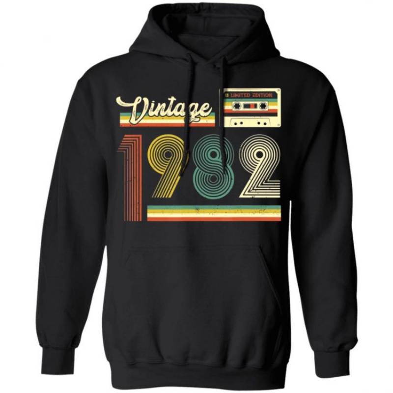 38Th Birthday s Cassette Vintage 1982 38 Years Old Hoodie