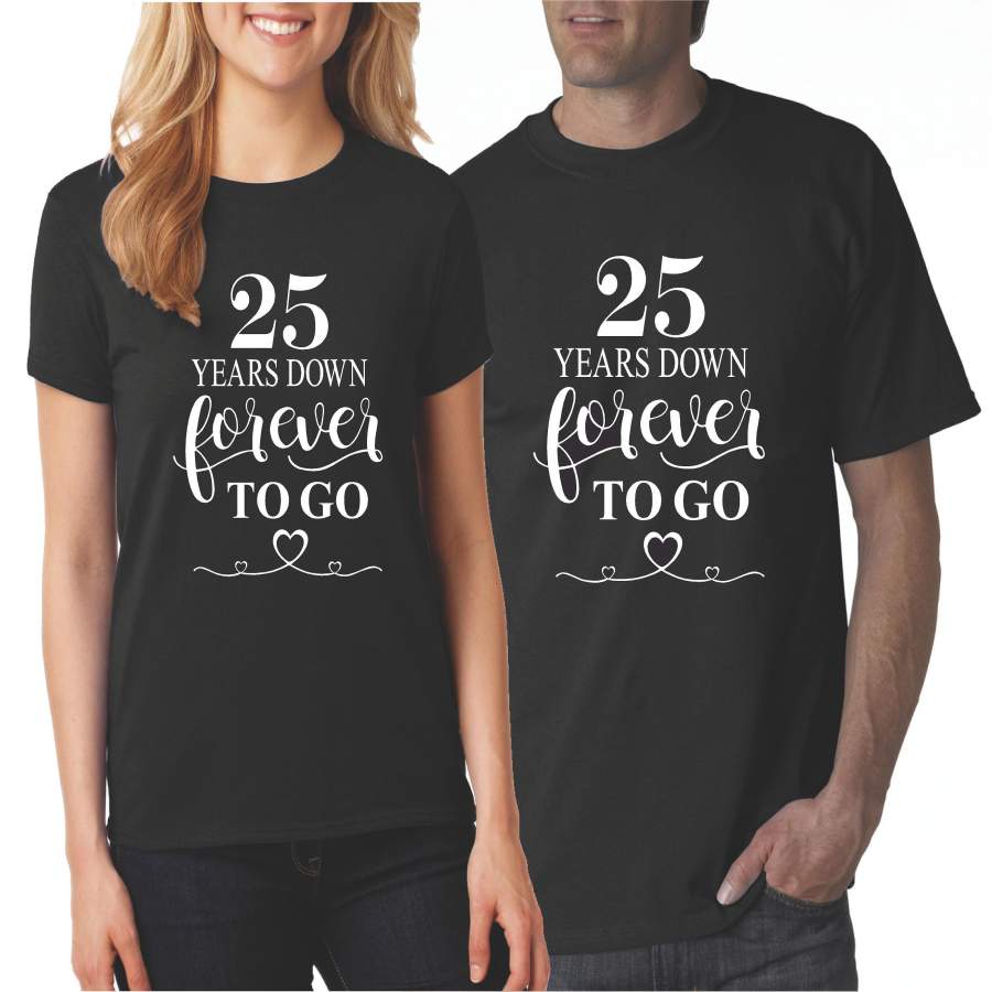Personalized Wedding Anniversary Shirts for Couples | Our T Shirt Shack