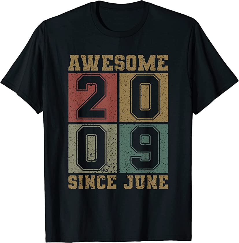 Awesome Since June 2009 12th Birthday Shirt Vintage 2009 Men T-Shirt