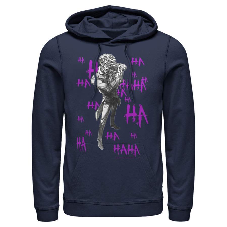 Batman Men’s Joker Ha Ha  Lightweight Hoodie