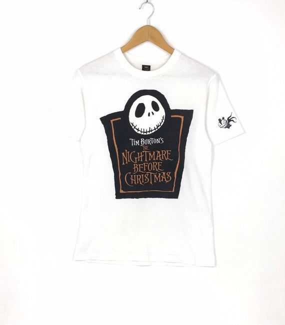 Rare A Nightmare Before Christmas Tim Burton Movie Shirt