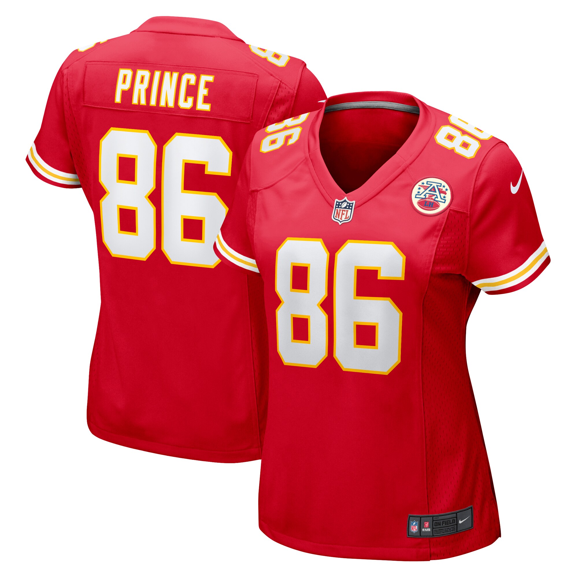 Gerrit Prince Kansas City Chiefs Women's Team Game Jersey – Red