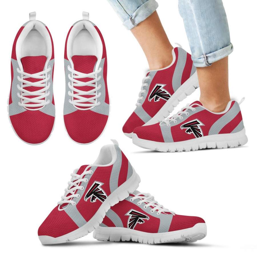 Line Inclined Classy Atlanta Falcons Sneakers - GoSportPrint