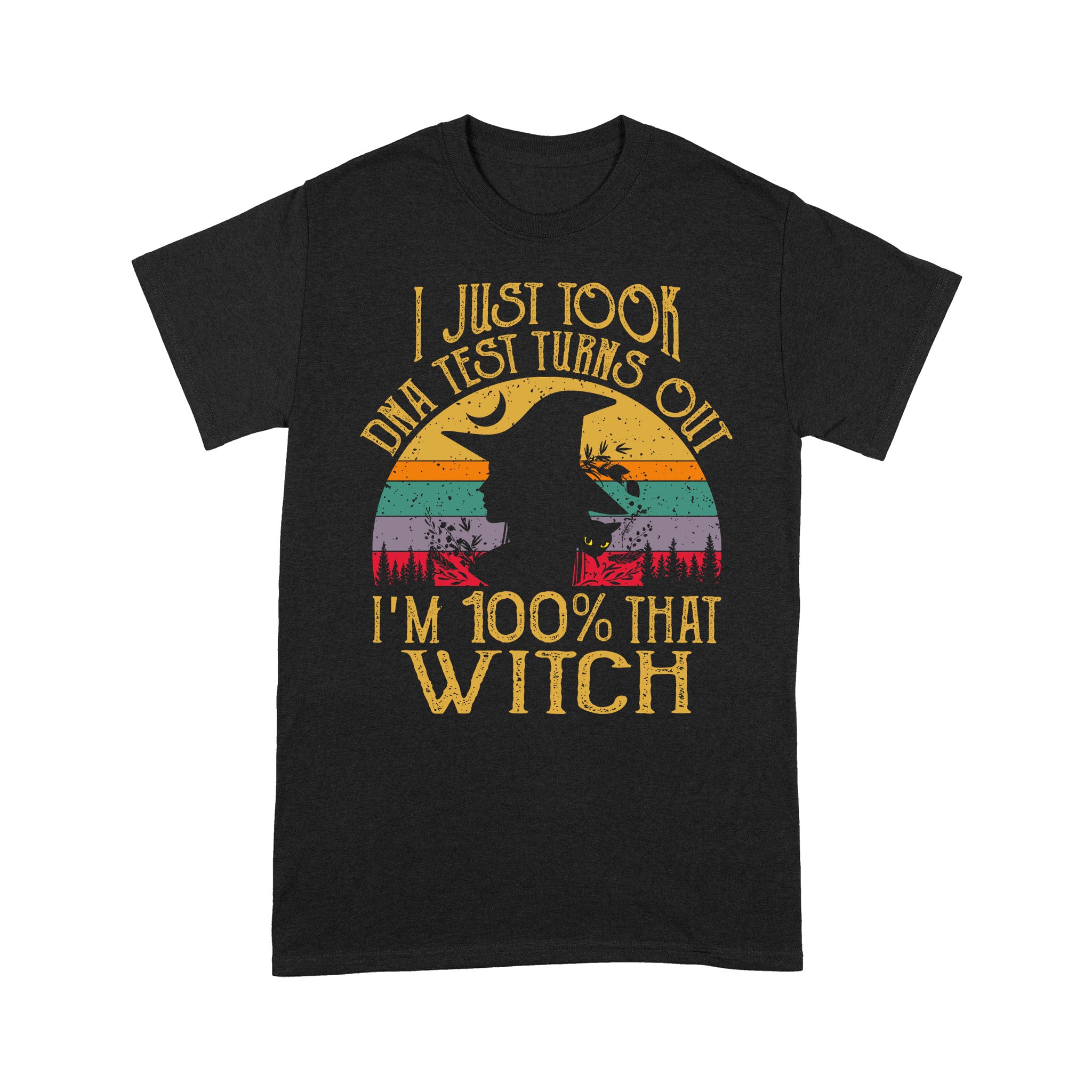 Premium T-Shirt – Vintage I Just Took Dna Test Turns Out I’M 100% That Witch Gift