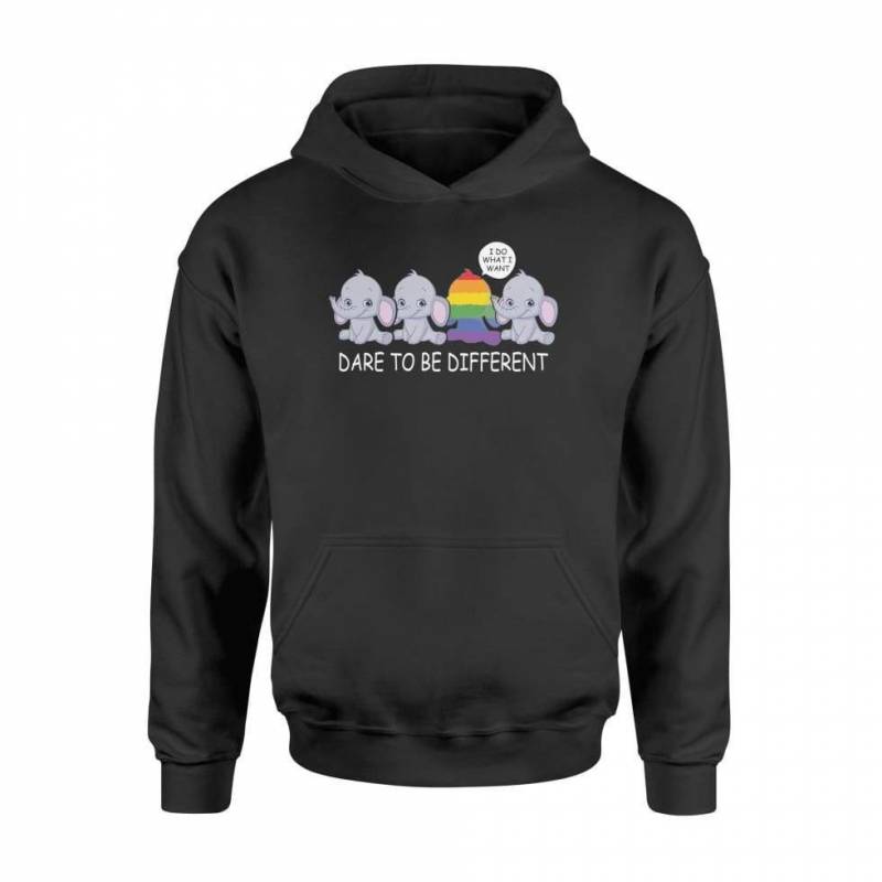 Elephants Dare To Be Different LGBT Wome – Standard Hoodie