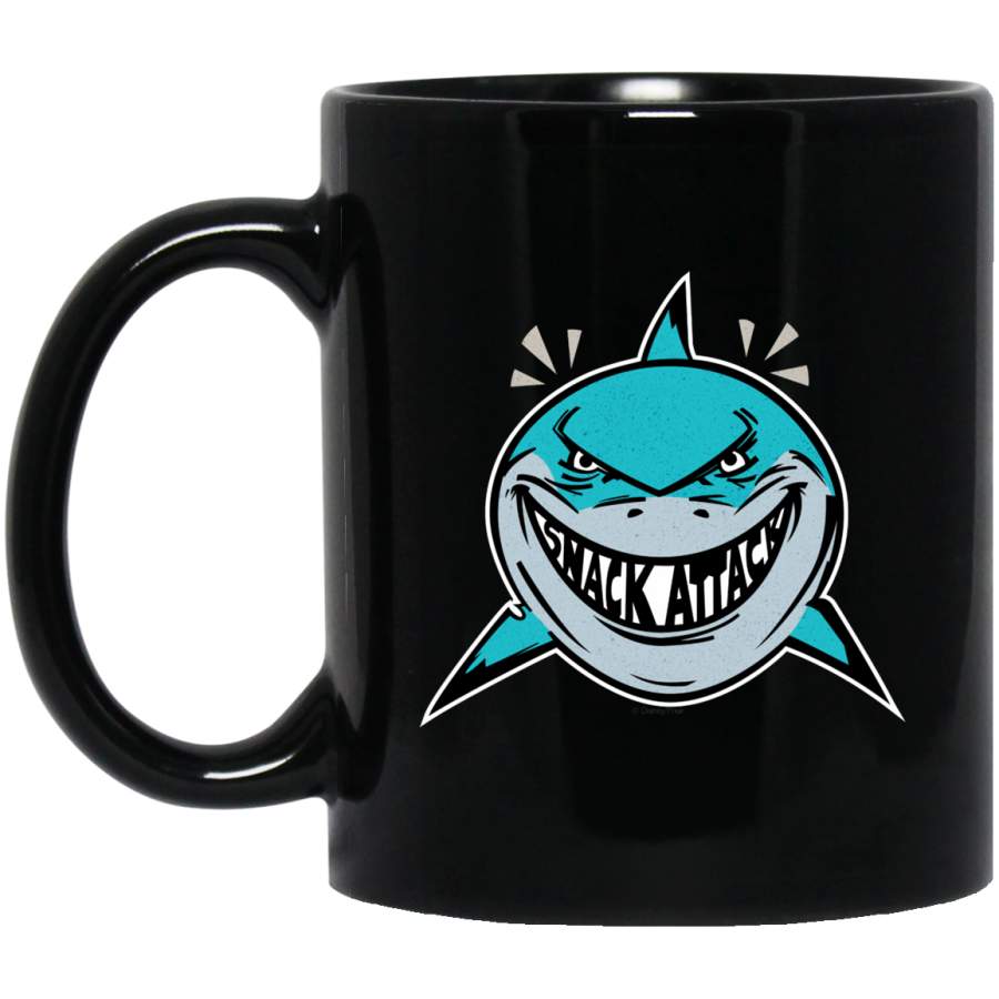 Bruce – Shark Attack 11 oz 15 oz Mug Black