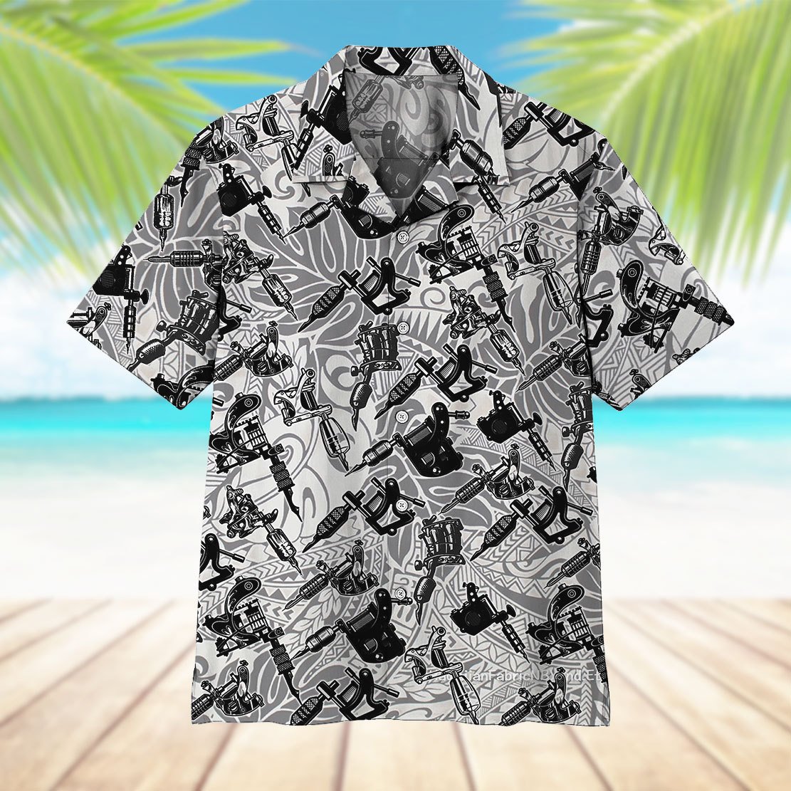 Tattoo Machine All Over Printed Hawaiian Shirt Ha99353