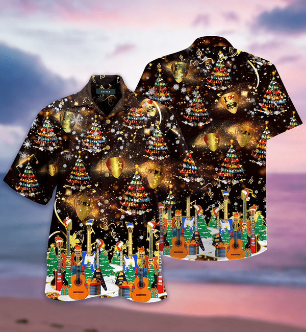 Guitar Christmas Tree Hawaii Shirt For Men And Women Ha49876