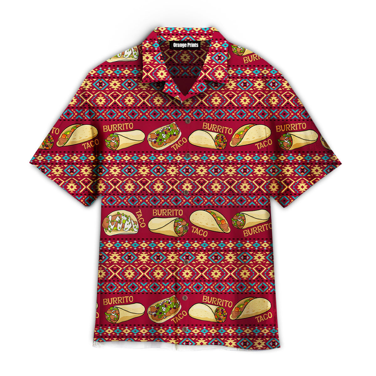 Taco And Burrito Mexican Pattern Aloha Hawaii Shirts For Men Women Ha97340