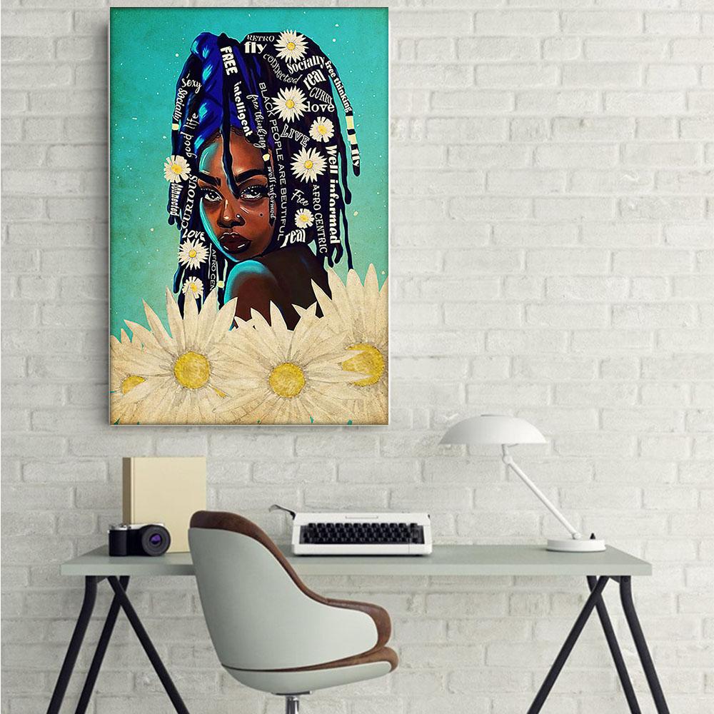 West Africa Best Canvas Prints Retro Black History Month Poster Art Prints Black Woman Black Man Elegant Wall Art Home Decoration