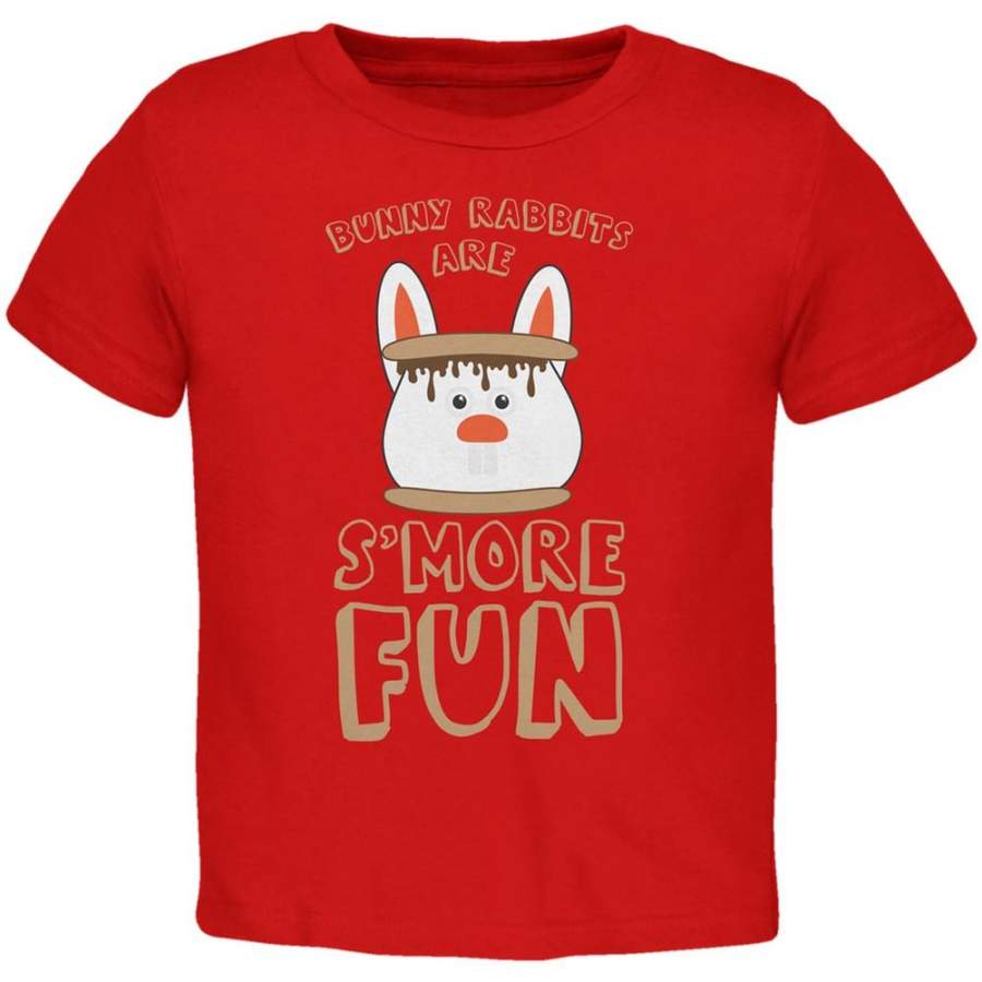 Rabbits Are S’More Fun Red Toddler T-Shirt